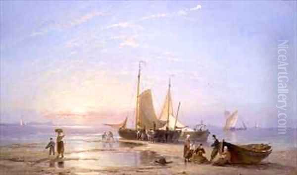 Off Flushing Oil Painting by Pieter Cornelis Dommerson