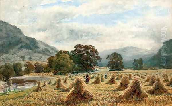 The cornfield Oil Painting by Charles Grant Davidson