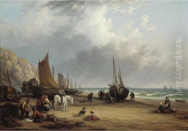 Landing The Catch Oil Painting by John Anthony Puller