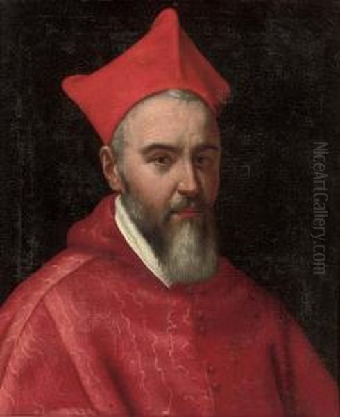 Portrait Of A Cardinal, Bust-length Oil Painting by Scipione Pulzone