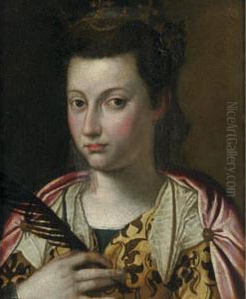 Portrait Of A Lady Oil Painting by Scipione Pulzone