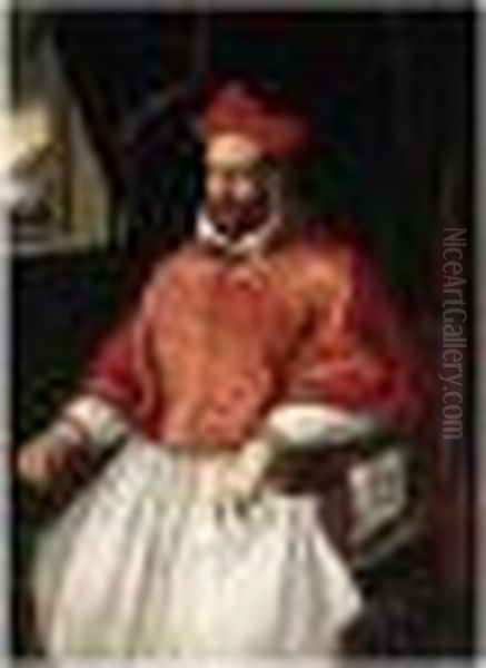 Portrait Of A Cardinal Oil Painting by Scipione Pulzone