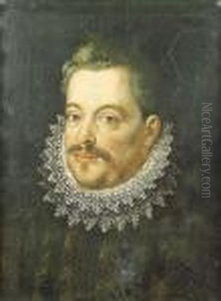 Ritratto Di Ferdinando De' Medici Oil Painting by Scipione Pulzone