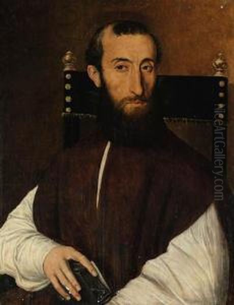 Portrait Of A Cleric Oil Painting by Scipione Pulzone