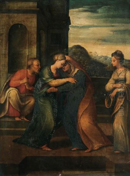 The Visitation Oil Painting by Biagio Pupini