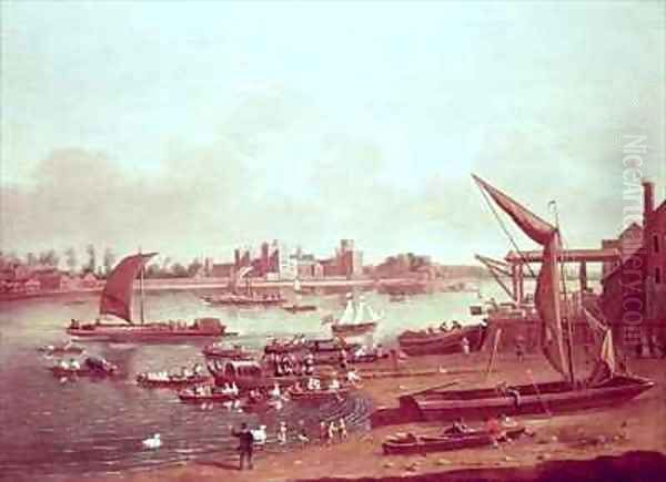 Lambeth Palace Oil Painting by P. Danckerts