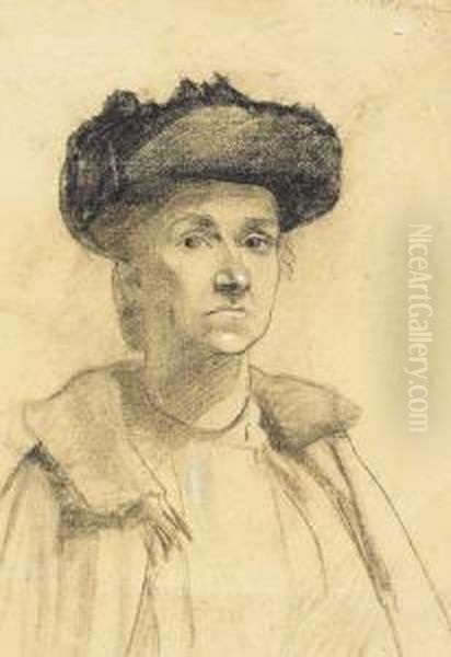 Study For Portrait: Mrs Moore Oil Painting by Sarah Henrietta Purser