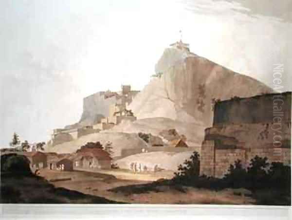 South East View of Trichinopoly Oil Painting by Thomas Daniell