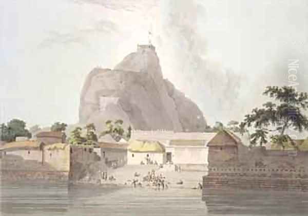 View in the Fort of Trichinopoly Oil Painting by Thomas Daniell