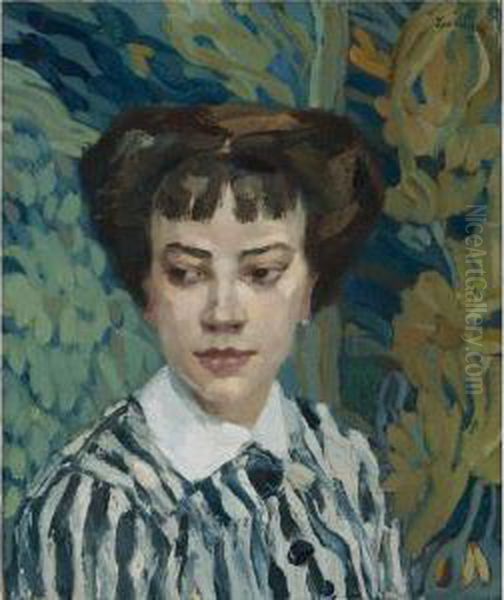 Tico Mewes Oil Painting by Leo Putz