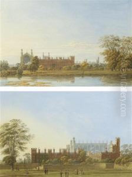 Eton College And Chapel Oil Painting by George Pyne