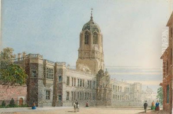 Christchurch College, Oxford Oil Painting by George Pyne