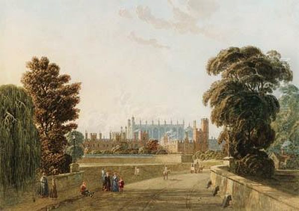 Eton College, Berkshire Oil Painting by George Pyne