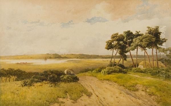 Towards The River Blythe Oil Painting by Thomas Pyne