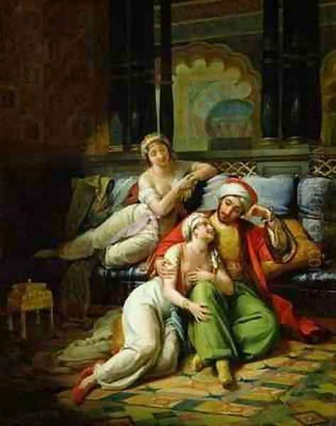 Scheherazade Oil Painting by Paul Emile (or Destouches) Detouche