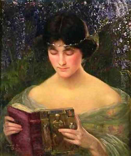 A Good Book Oil Painting by Stuart G. Davis