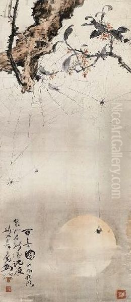 Spiders Oil Painting by Gao Qifeng