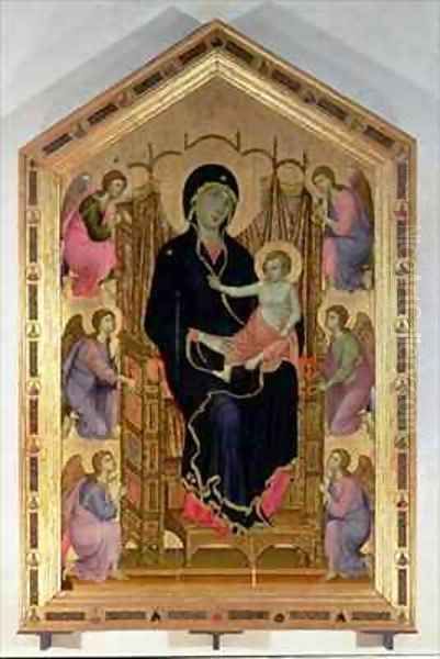 Madonna and Child Rucellai Madonna Oil Painting by Buoninsegna Duccio di