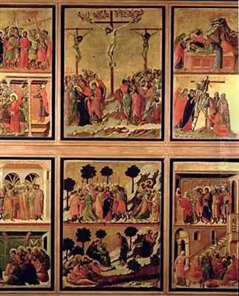 Maesta eleven scenes from the Passion 4 Oil Painting by Buoninsegna Duccio di