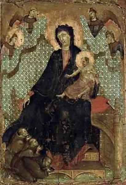 Virgin of the Franciscans Oil Painting by Buoninsegna Duccio di