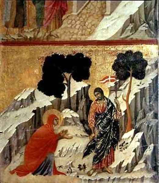 Maesta Noli Me Tangere Oil Painting by Buoninsegna Duccio di