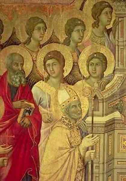 Maesta Saints Oil Painting by Buoninsegna Duccio di