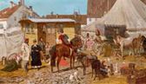 Campo Degli Artisti Di Circo Oil Painting by Franz Quaglio