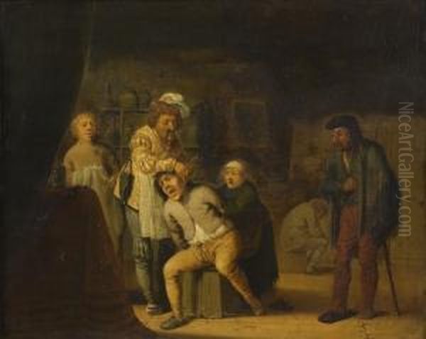 Panneau De Chene, Une Planche, Non Parquete Oil Painting by Pieter Jansz. Quast