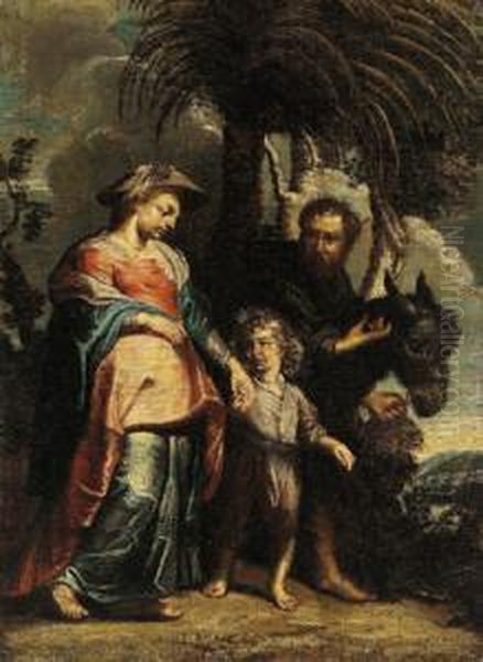 Il Ritorno Dalla Fuga In Egitto Oil Painting by Jan Erasmus Ceder Quellinus