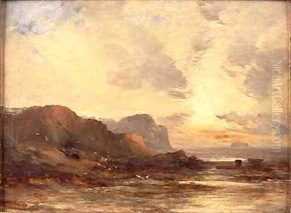 The Berwickshire Coast Oil Painting by John Milne Donald