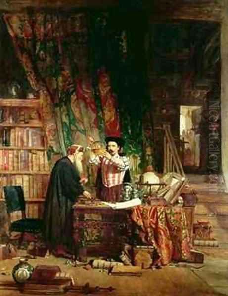 The Alchemist Oil Painting by William Fettes Douglas