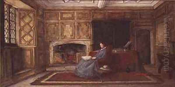 The Panelled Room Oil Painting by William Fettes Douglas