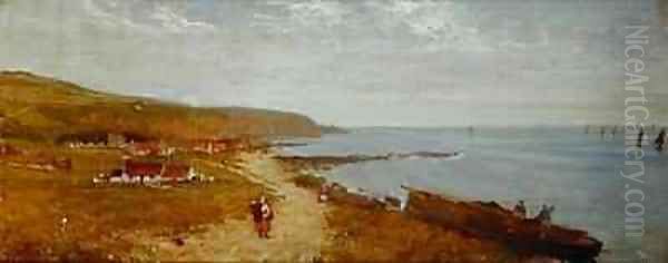 On the Kincardine Coast Oil Painting by William Fettes Douglas