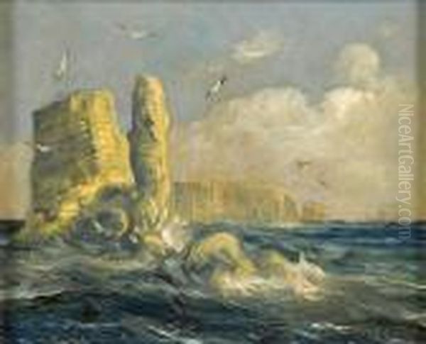 Helgoland. Oil Painting by Max Friedrich Rabes