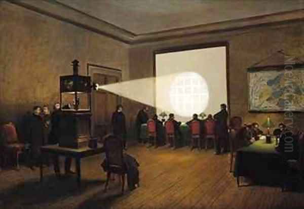 Transmission of Telegraphs at the Central Telegraph Office Oil Painting by Jules & Guiaud, Jacques Didier