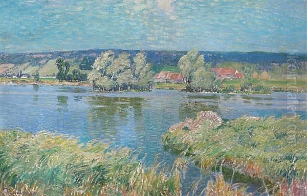 On The Seine Oil Painting by Vaclav Radimsky