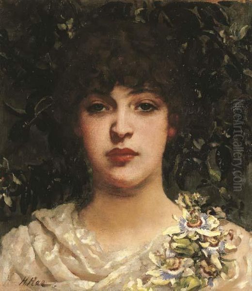 The Garland Oil Painting by Henrietta Rae