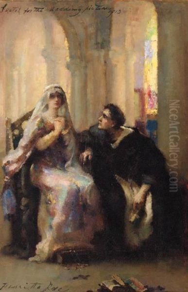 Abelard And Heloise Oil Painting by Henrietta Rae