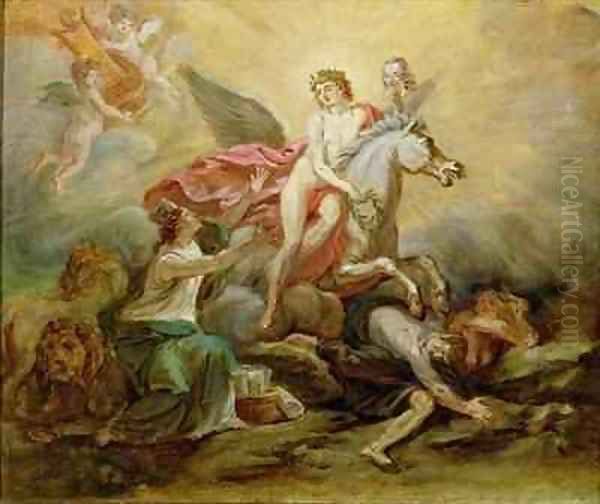 The Apotheosis of Voltaire Oil Painting by Robert Guillaume Dardel