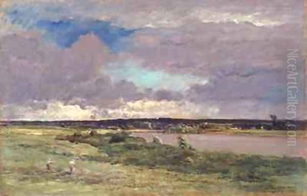 The Coming Storm Early Spring Oil Painting by Daubigny, Charles Francois