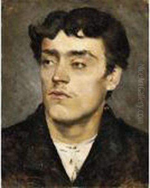 Ritratto Di Giovane Uomo Oil Painting by Raffaele Ragione