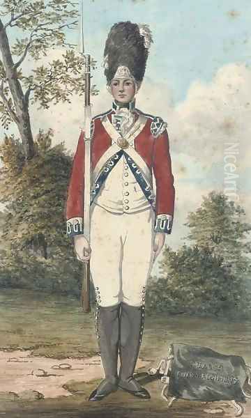 An officer of the Third Guards Regiment Oil Painting by Edward Dayes