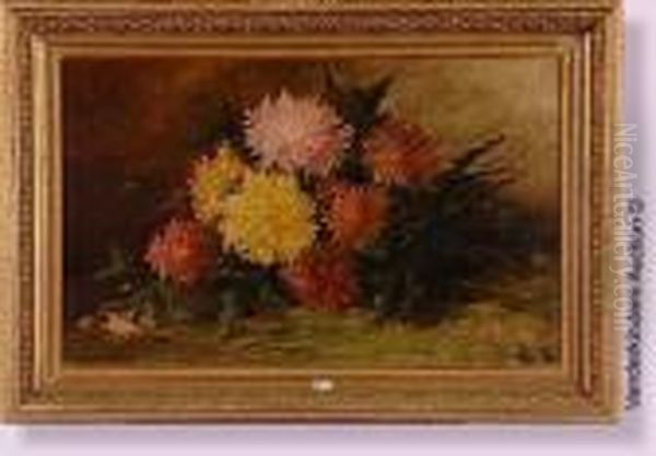 Gerbe De Fleurs Oil Painting by Jules Felix Ragot