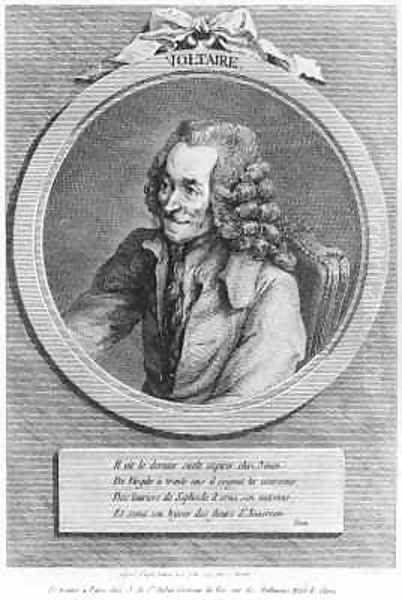 Portrait of Voltaire Oil Painting by Dominique Vivant Denon