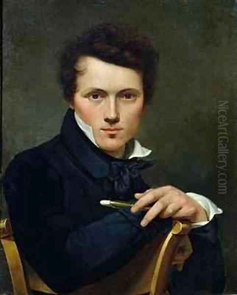 Self Portrait Oil Painting by Claude-Marie Dubufe