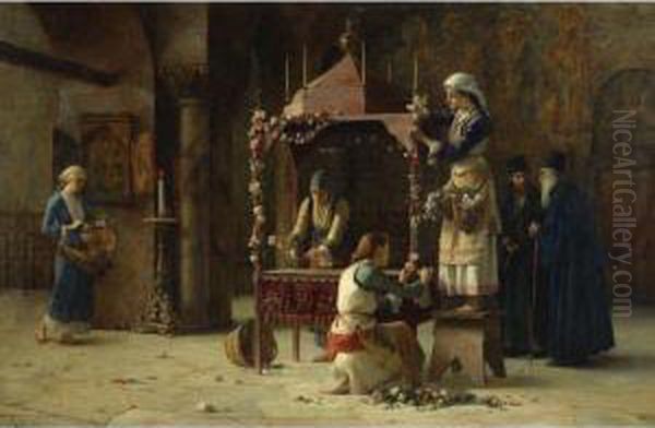 Holy Friday, Greece Oil Painting by Theodore Jacques Ralli