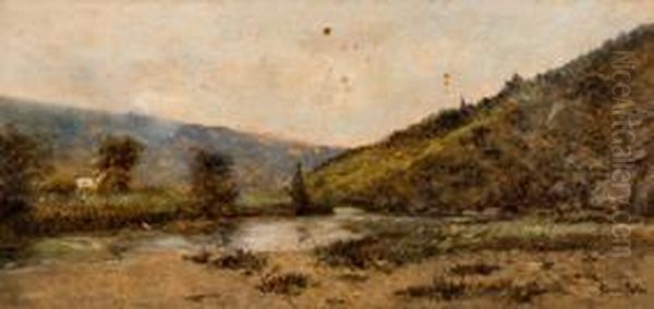 Valle De Bidasoa Oil Painting by Manuel Ramos Artal