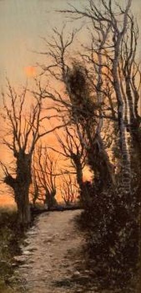 Paisaje Con Arboles Oil Painting by Manuel Ramos Artal