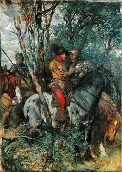 In Ambush Oil Painting by Wilhelm Von Diez