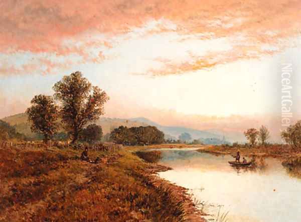 Melrose Oil Painting by Alfred Dawson